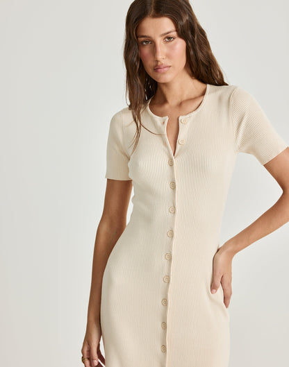 Enya Maxi Dress (Vanilla)