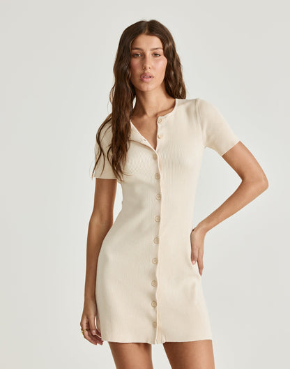 Enya Mini Dress (Vanilla)