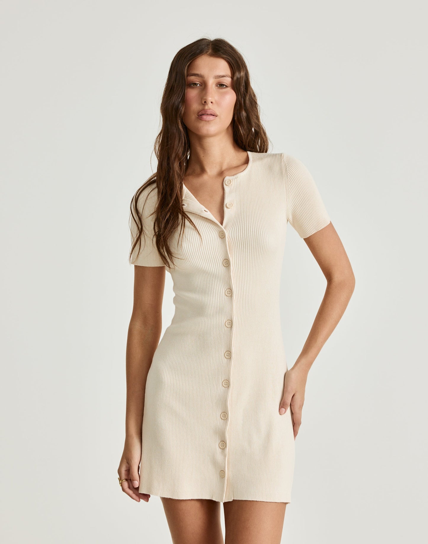 Enya Mini Dress (Vanilla)