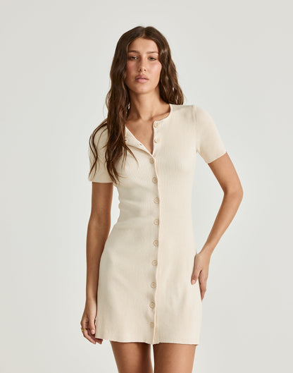 Enya Mini Dress (Vanilla)