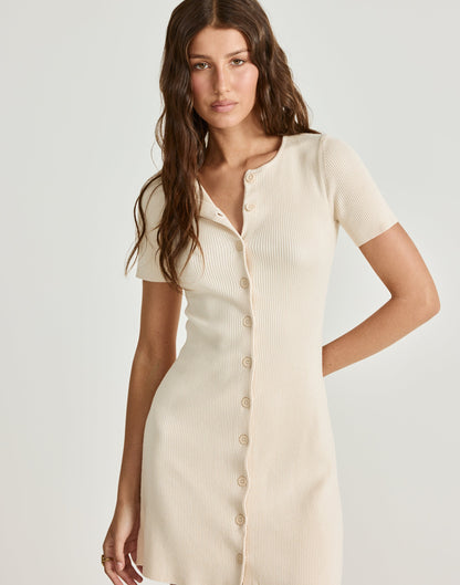 Enya Mini Dress (Vanilla)