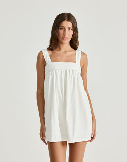 Sutton Mini Dress (White)