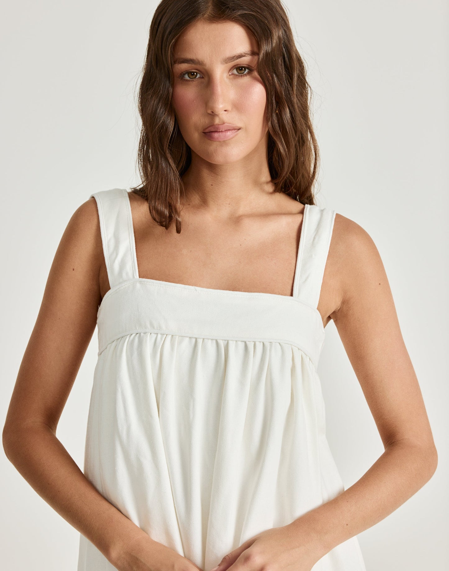 Sutton Mini Dress (White)
