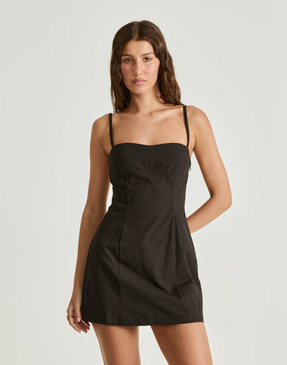 Duran Mini Dress (Black)