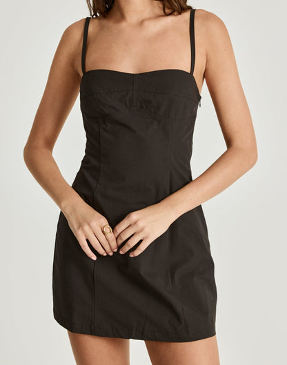 Duran Mini Dress (Black)