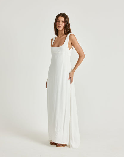 Mallory Maxi Dress (White)