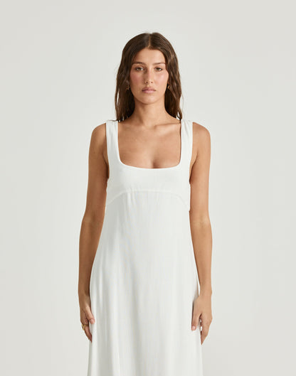 Mallory Maxi Dress (White)