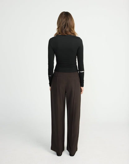 Vandelia Pants - Petite (Chocolate)