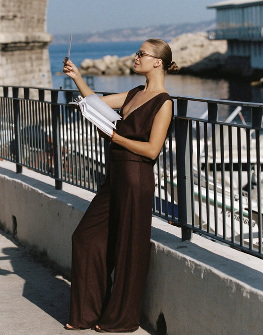 Ariel Pants (Dark Mahogany)