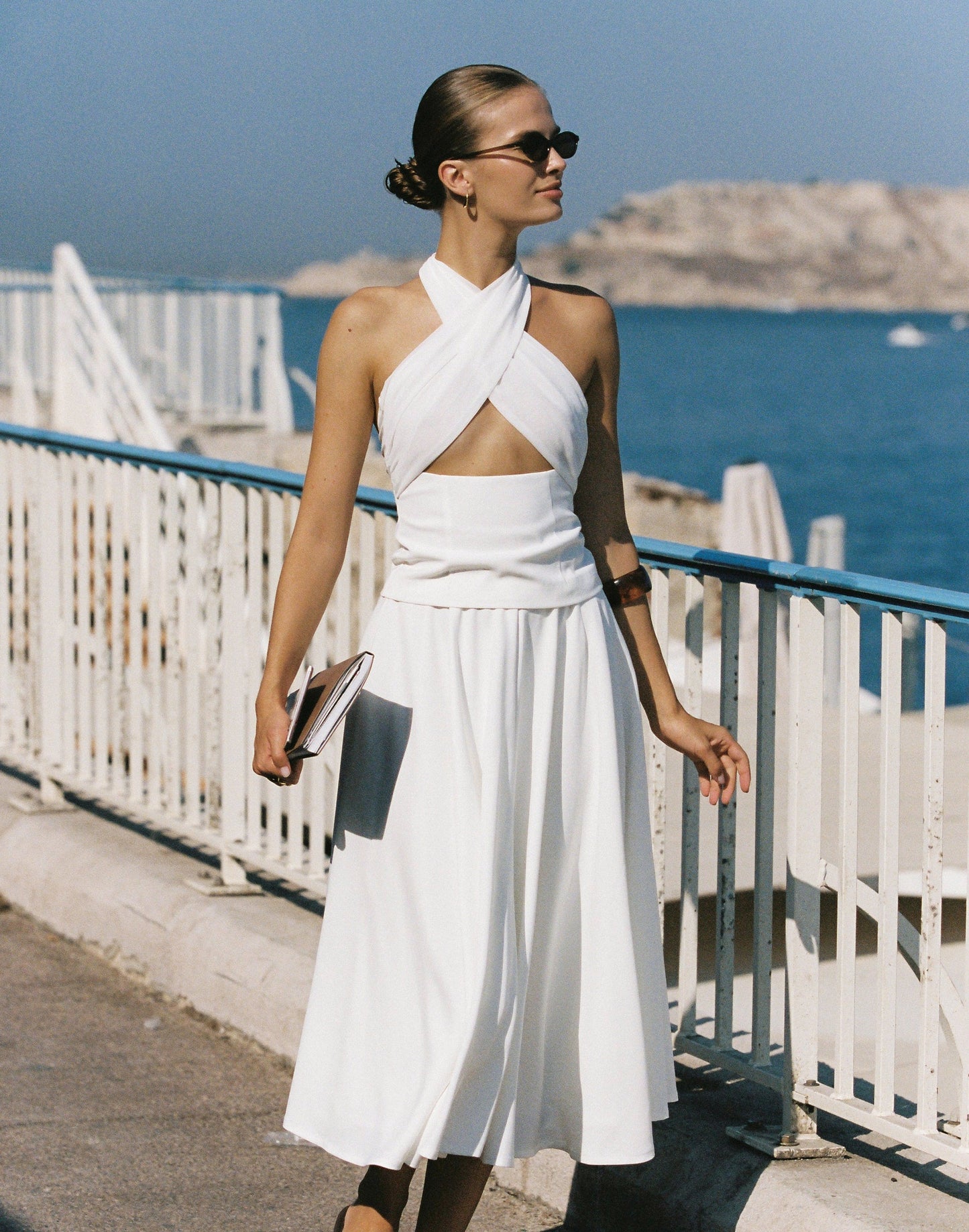 Sara Midi Skirt (Off White)