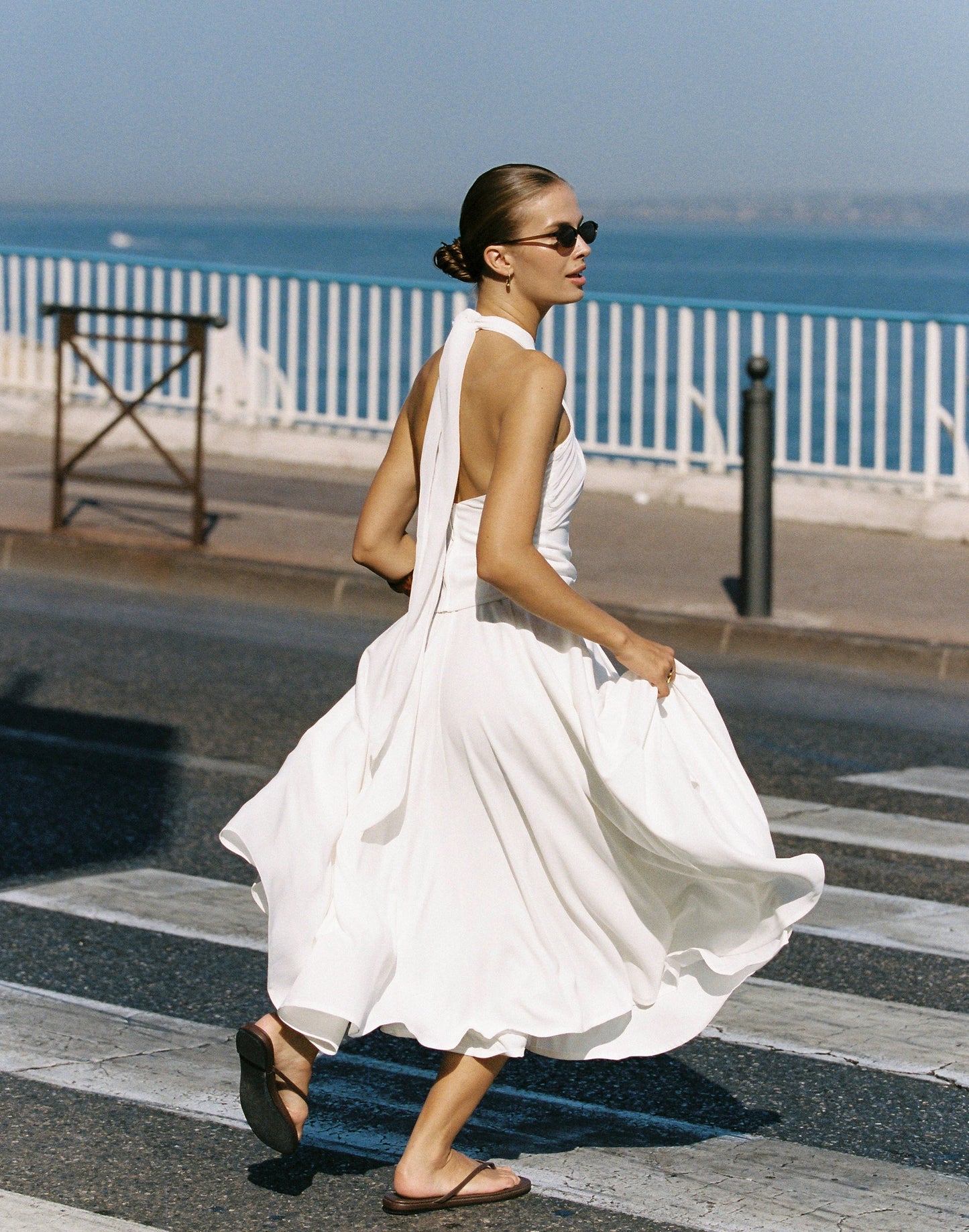 Sara Midi Skirt (Off White)