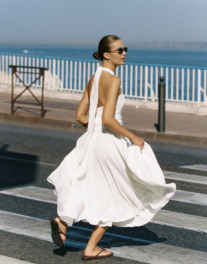 Sara Midi Skirt (Off White)