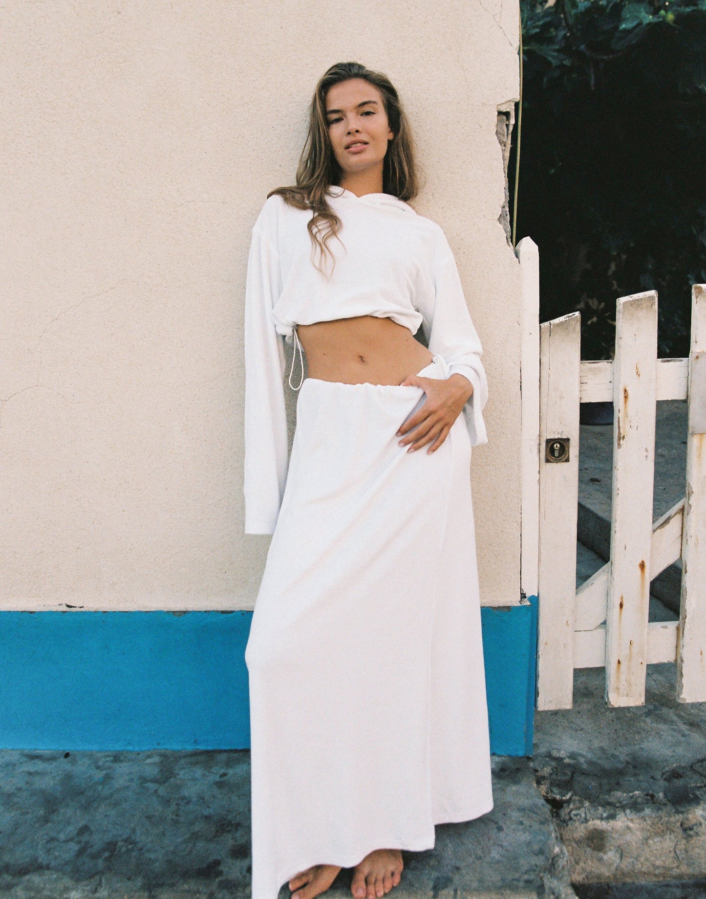 Odette Maxi Skirt (Off White)