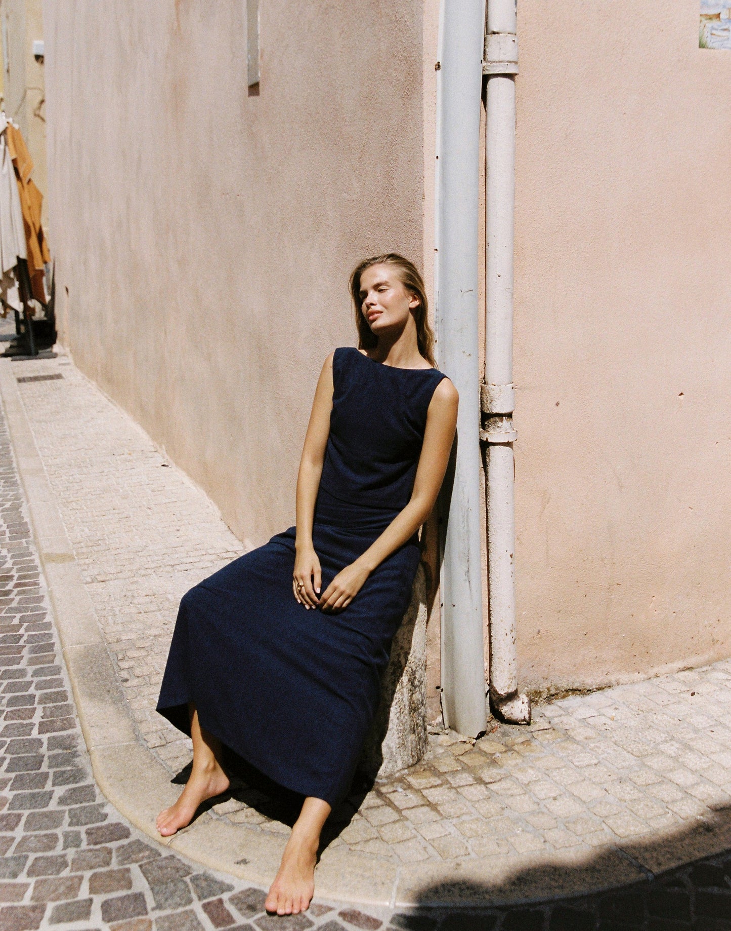 Aleah Maxi Skirt (Navy)