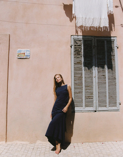 Aleah Maxi Skirt (Navy)