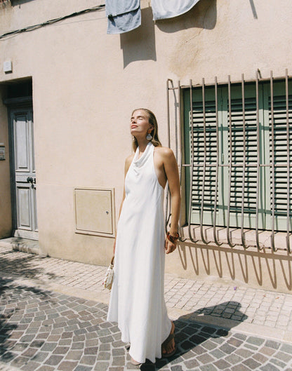 Mila Maxi Dress (Off White)