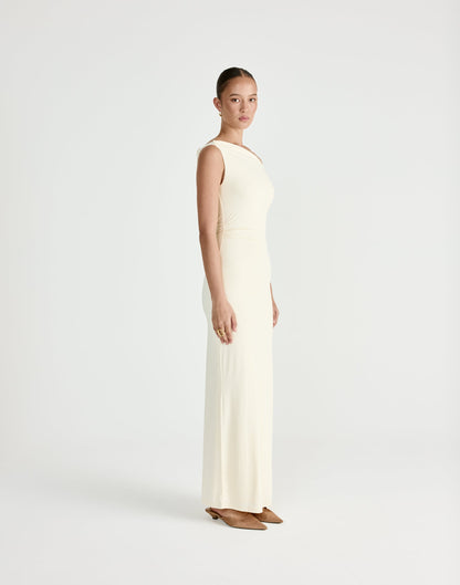 Keegan Maxi Dress (Cream)