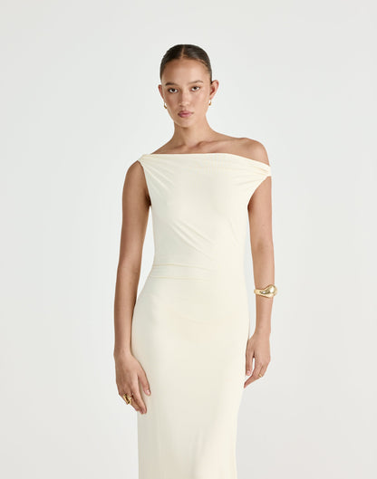 Keegan Maxi Dress (Cream)