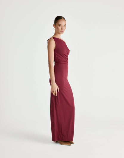 Keegan Maxi Dress (Plum)