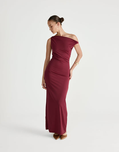 Keegan Maxi Dress (Plum)