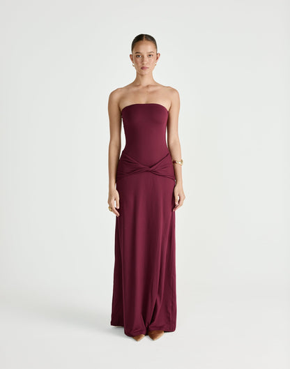 Edela Maxi Dress (Plum)