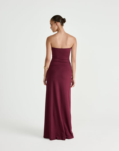 Edela Maxi Dress (Plum)
