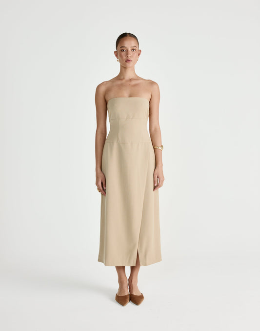 Shea Midi Dress (Honey)