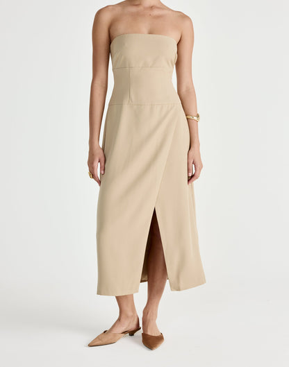Shea Midi Dress (Honey)