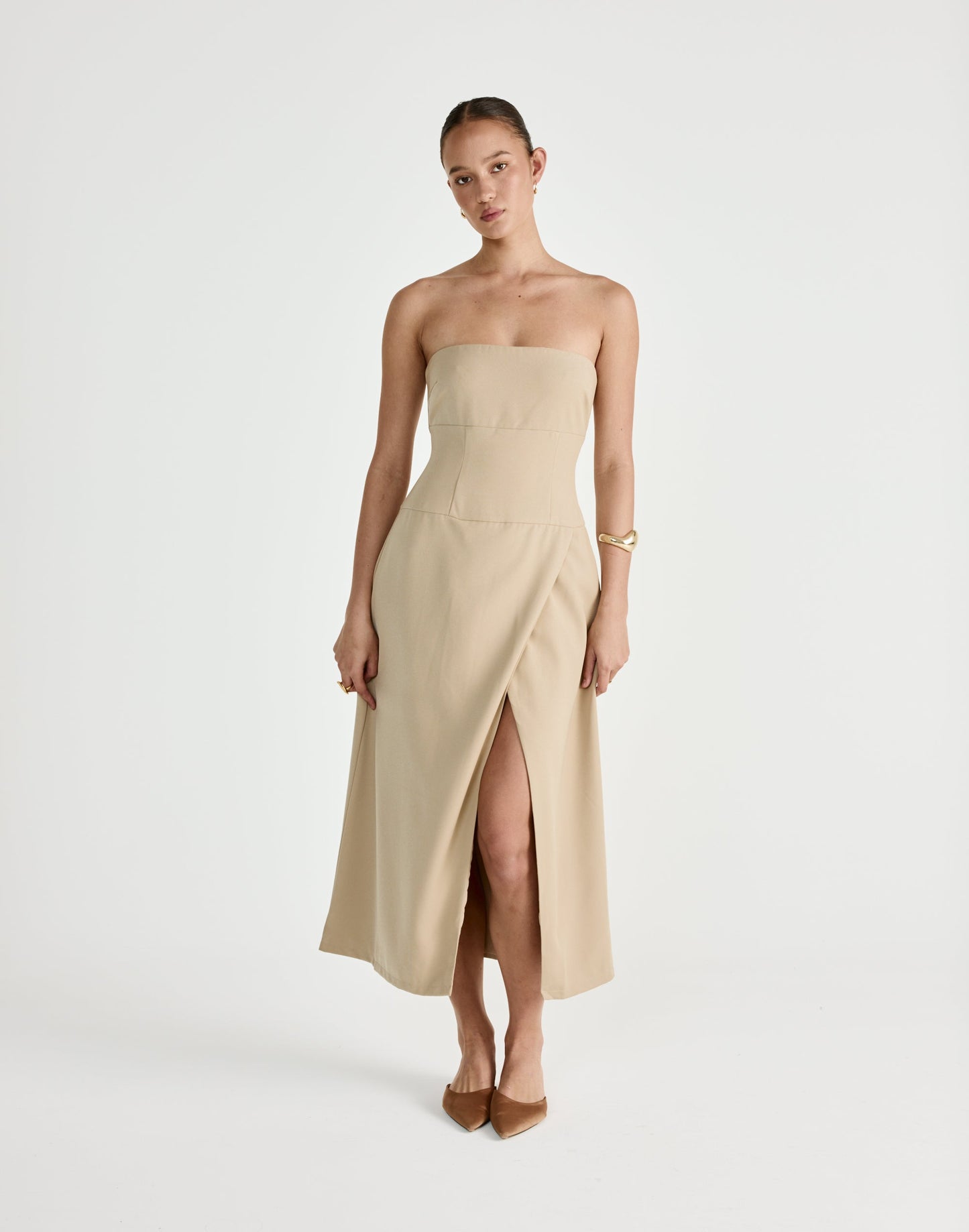 Shea Midi Dress (Honey)