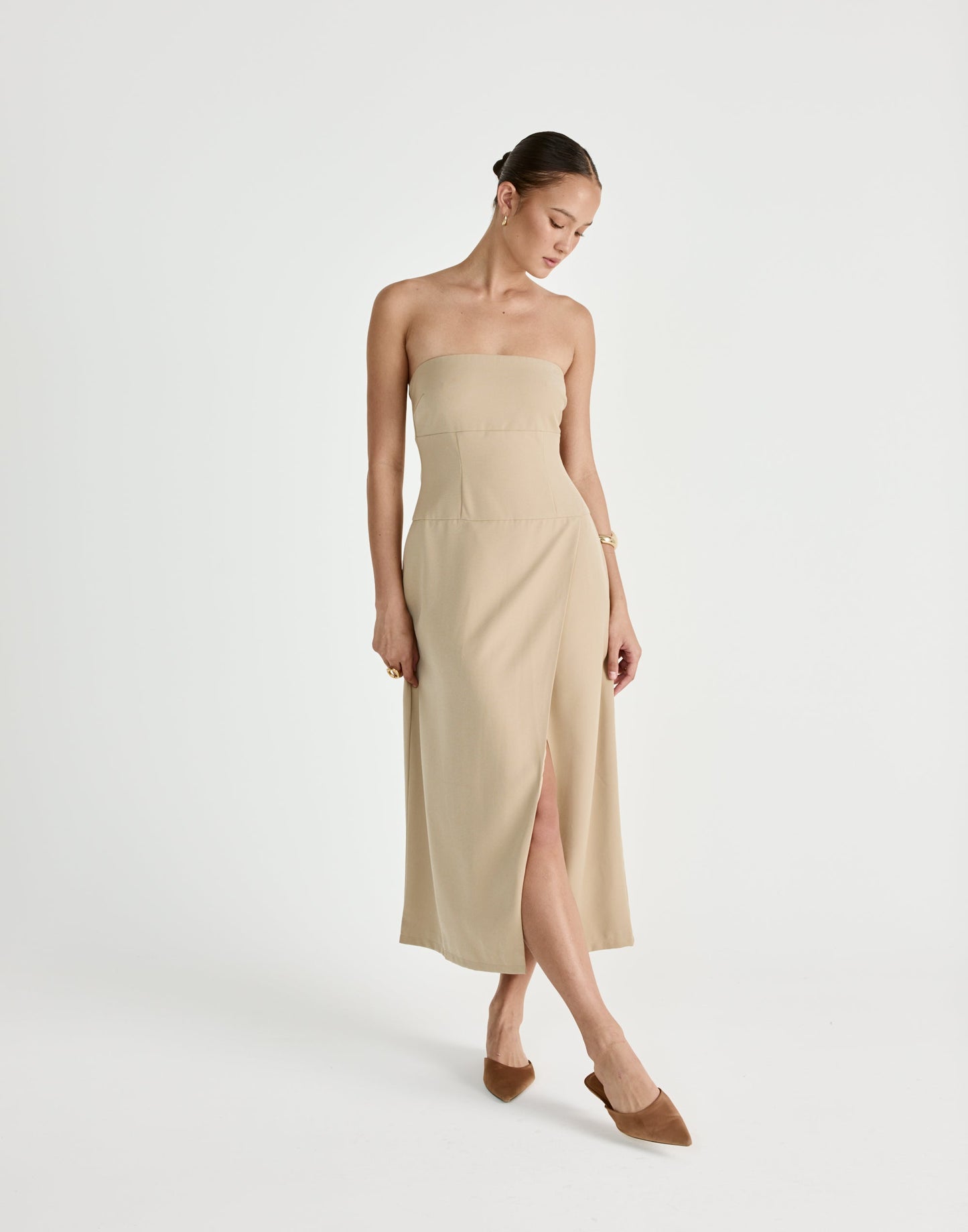 Shea Midi Dress (Honey)