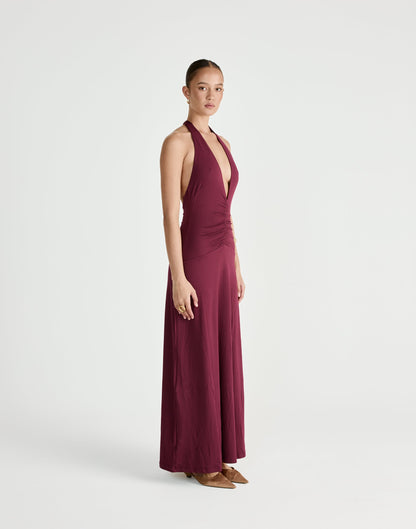 Araminta Maxi Dress (Plum)