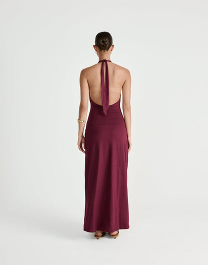 Araminta Maxi Dress (Plum)
