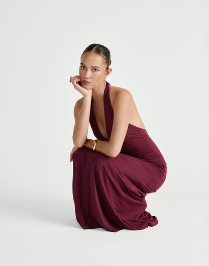 Araminta Maxi Dress (Plum)