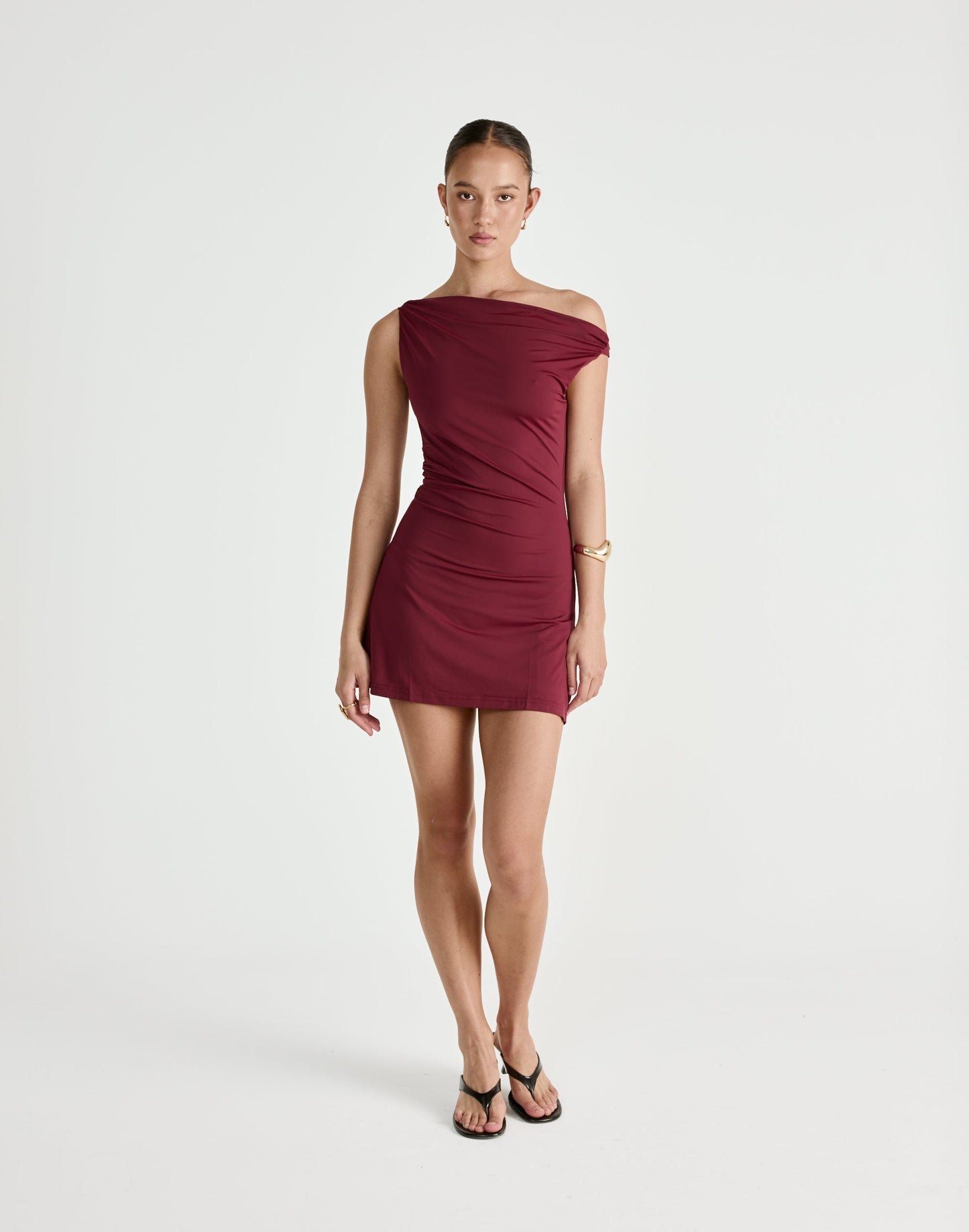 Keegan Mini Dress (Plum)