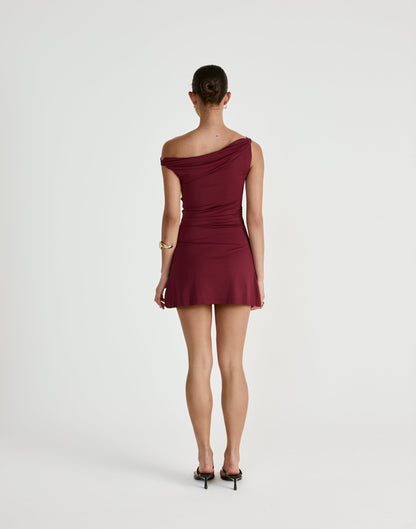 Keegan Mini Dress (Plum)