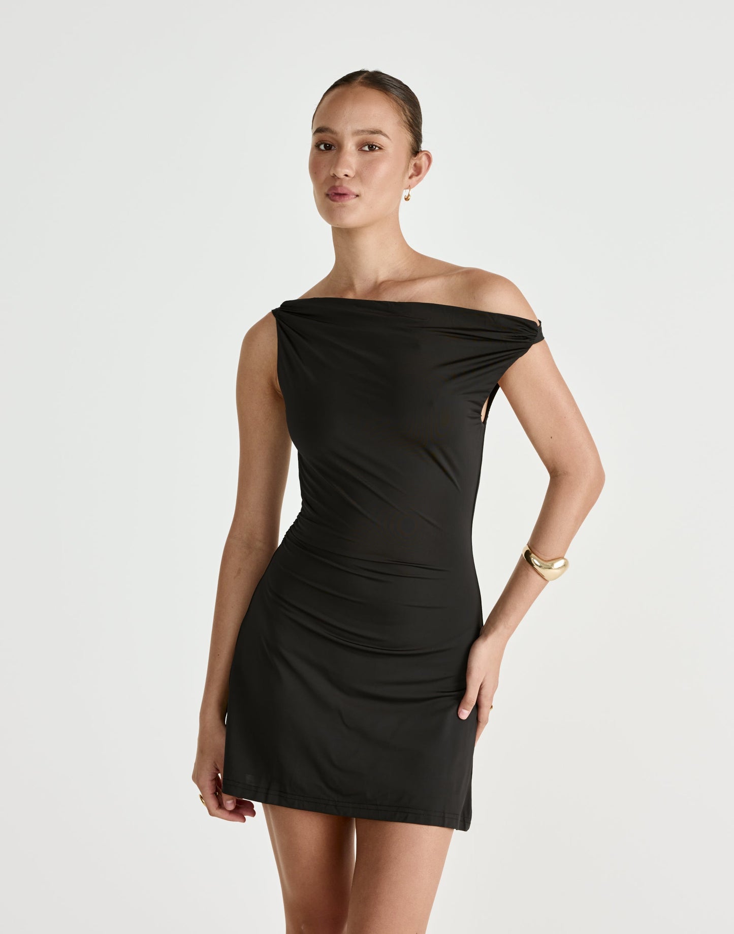 Keegan Mini Dress (Black)