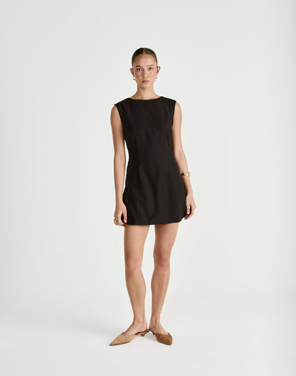 Cedric Mini Dress (Black)