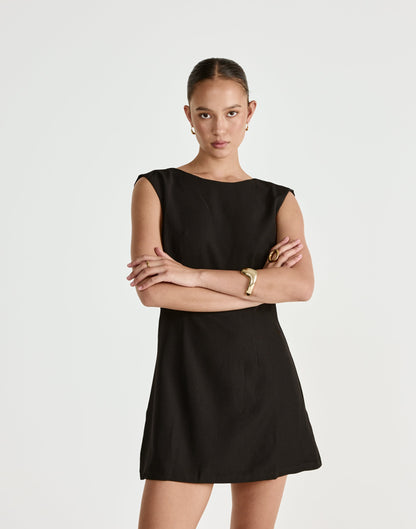 Cedric Mini Dress (Black)
