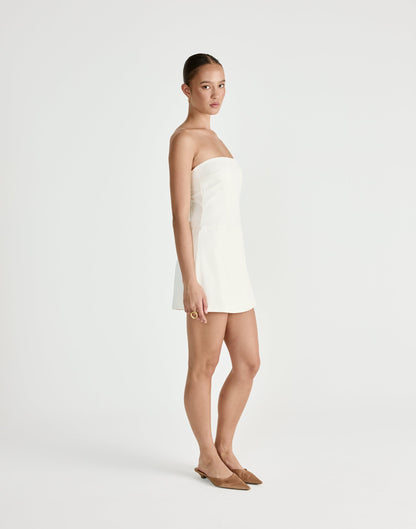 Shea Mini Dress (Oat)