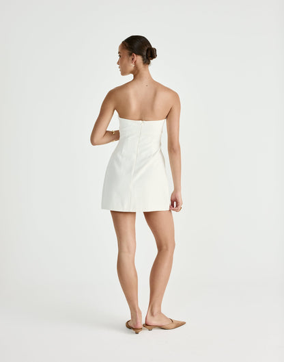 Shea Mini Dress (Oat)