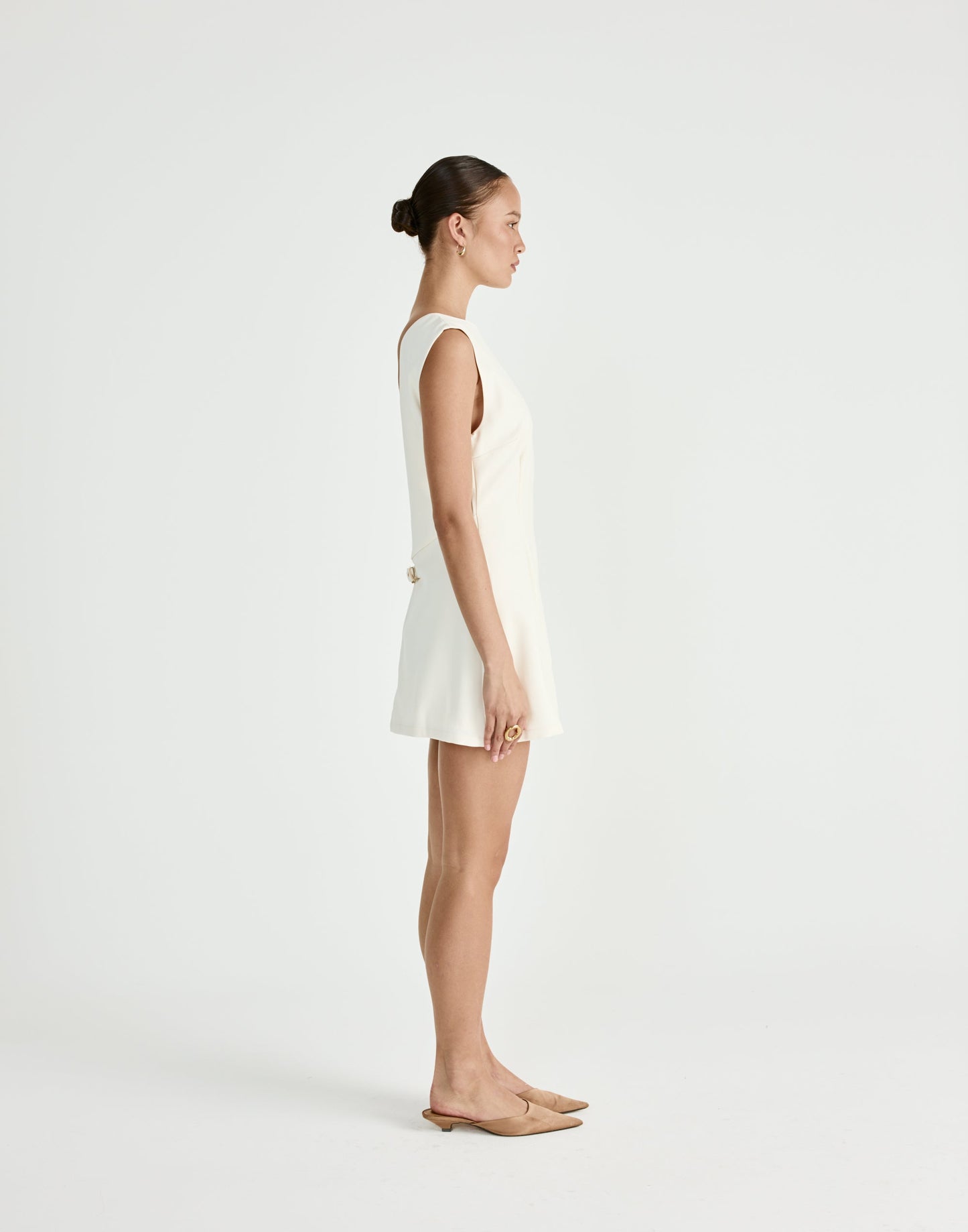 Cedric Mini Dress (Oat)