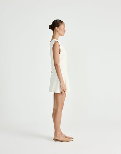 Cedric Mini Dress (Oat)