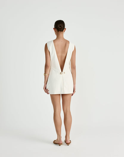 Cedric Mini Dress (Oat)