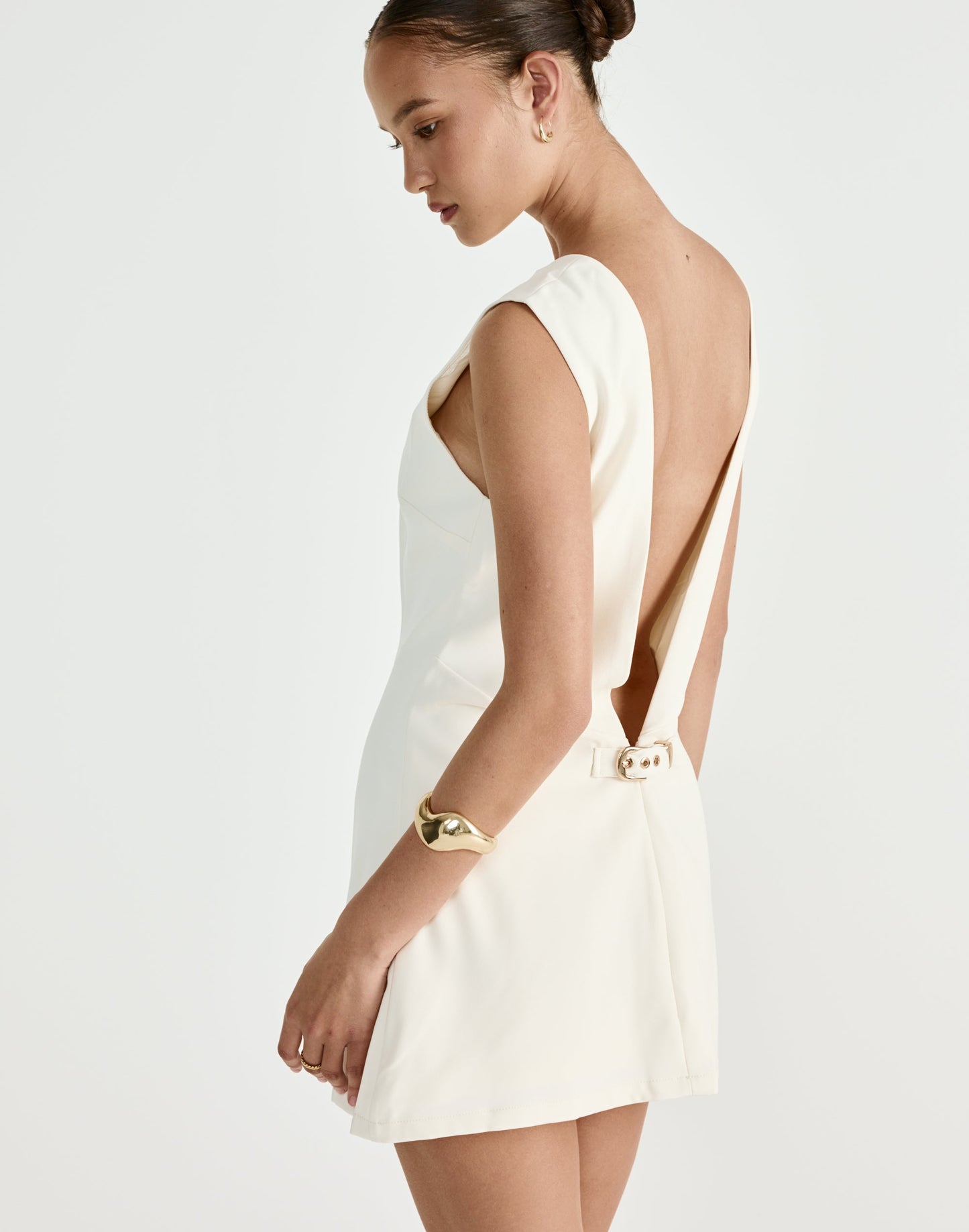 Cedric Mini Dress (Oat)