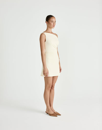 Keegan Mini Dress (Cream)