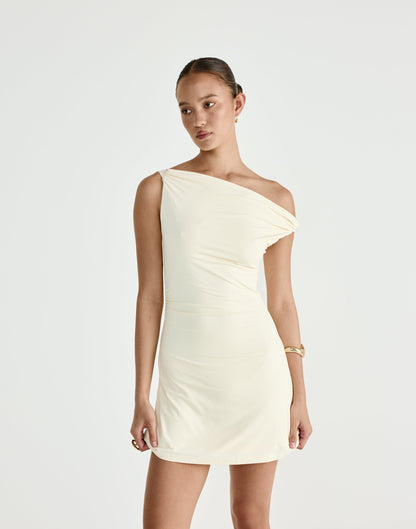Keegan Mini Dress (Cream)