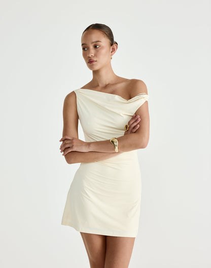 Keegan Mini Dress (Cream)