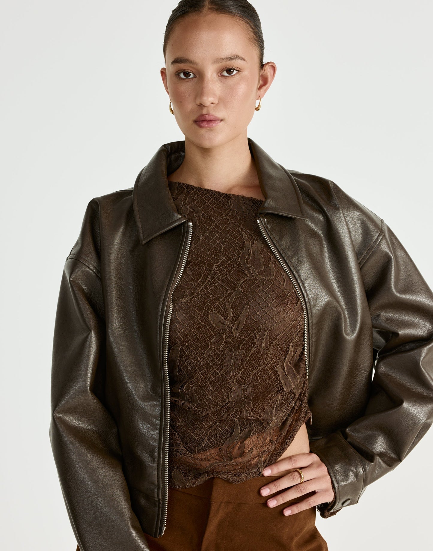 Abril Long Sleeve Top (Chocolate)