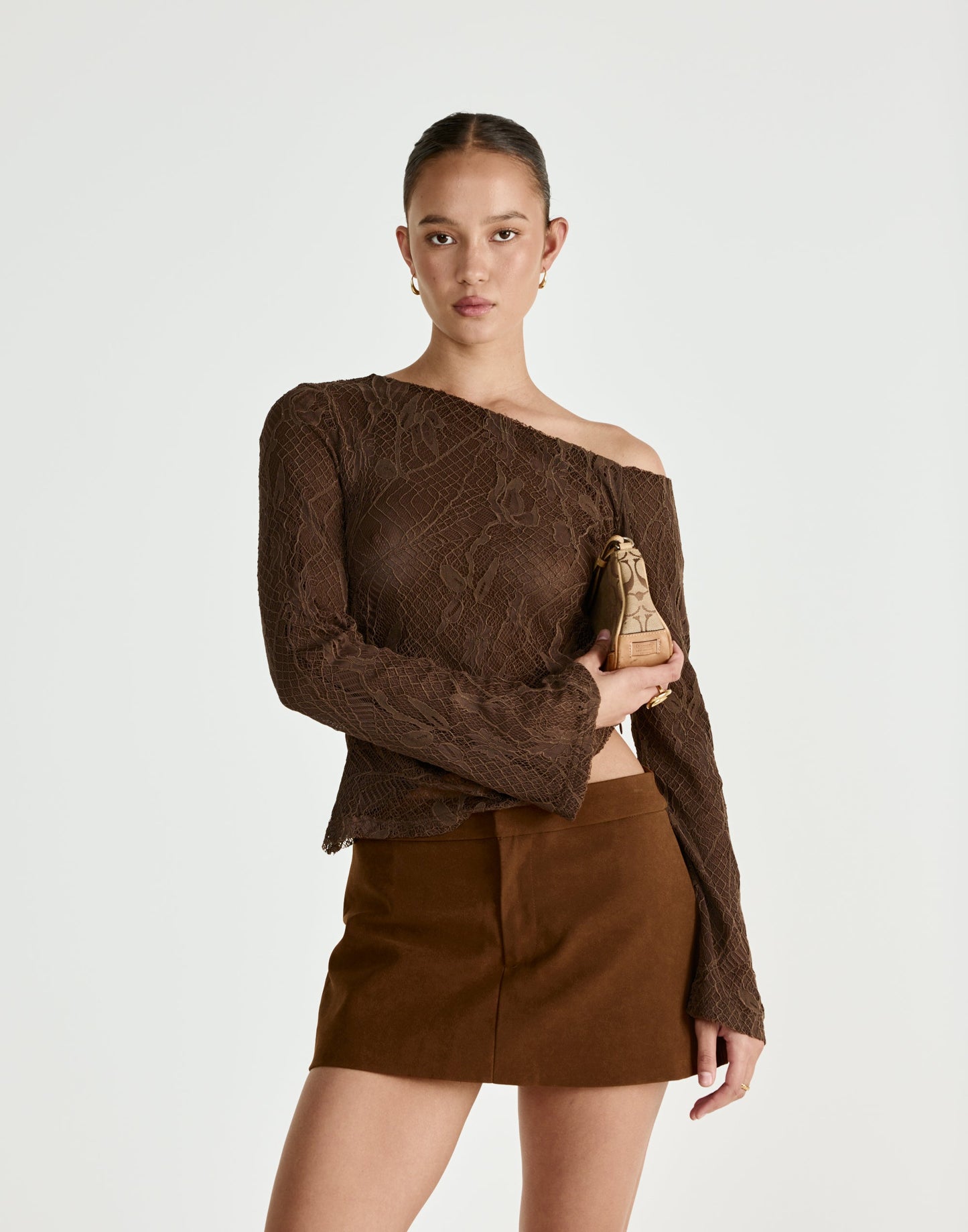Abril Long Sleeve Top (Chocolate)