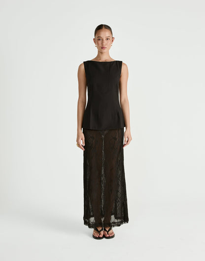 Sita Maxi Skirt (Black)